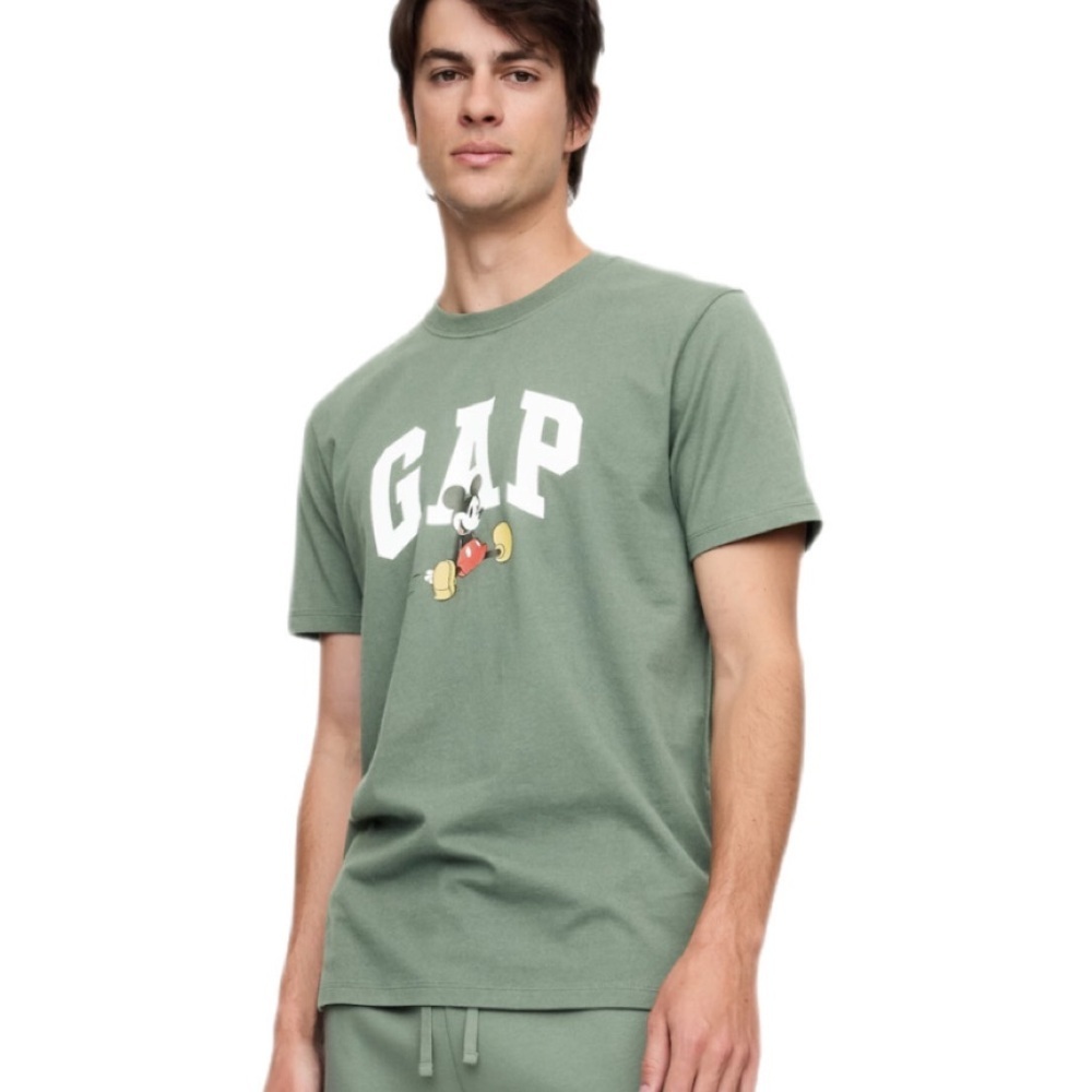 Gap Disney Everyday Soft Graphic T-Shirt Gap logo with Mickey Mouse Graphic L